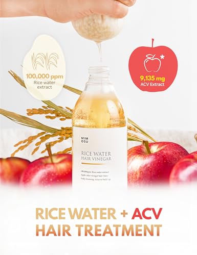 Mimosu Rice Water Scalp & Hair Rinse Set with Shampoo Bar for Healthy Hair
