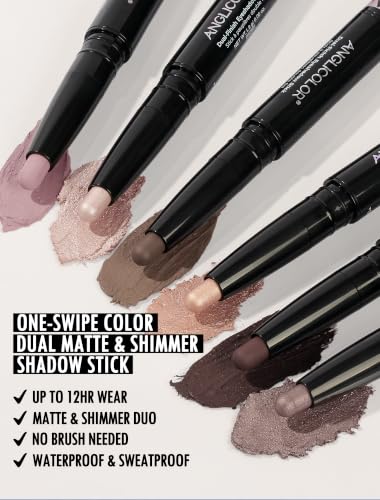 Anglicolor Dual-Ended Cream Eyeshadow Stick 03 Night Brown Shimmer & Matte