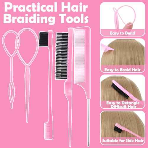 Hair Accessories for Girls, 1695 Pcs Toddler Hair Ties Elastic Hair Ties with Hair Clips Hair Tail Tools, Girls Hair Accessories for Baby Toddlers Kids