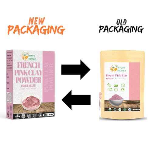 Herbs Botanica French Pink Clay/Rose Clay Powder Montmorillonite Kaolin Clay Powder Healing Clay for Face Mask Skin Care Detox, For Soap Making Clay French Skincare150 gms / 5.3 oz