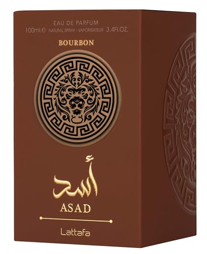 Lattafa Asad Bourbon Unisex Eau de Parfum Spray 3.4 oz
