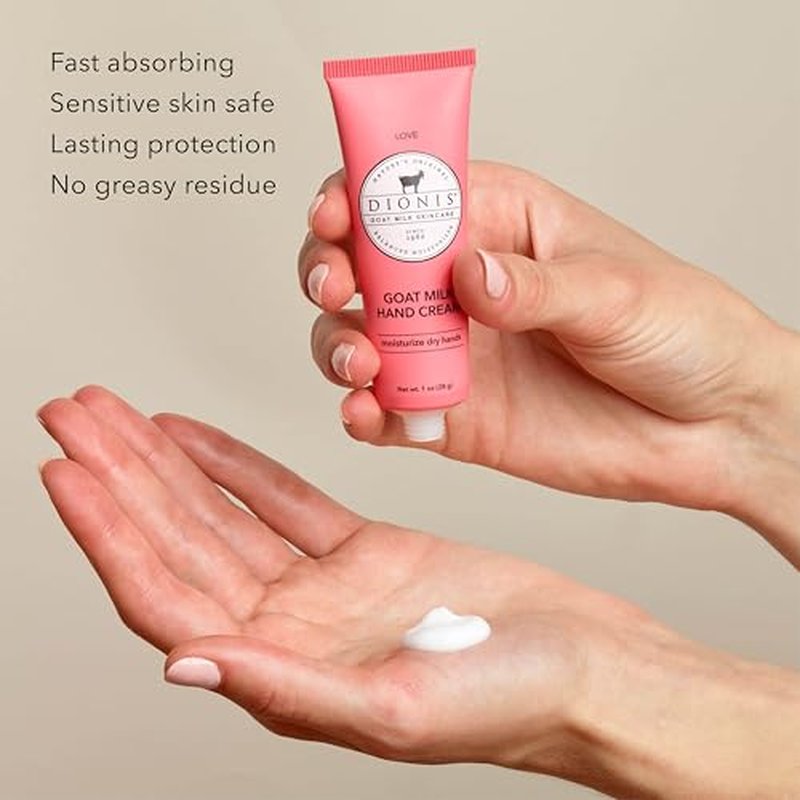 Dionis Goat Milk Hand Cream – Moisturizing Lotion, 1 oz (Pack of 6)