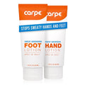 Carpe Sweat Absorbing Hand & Foot Lotion Bundle, Stop Sweaty Hands and Sweaty,Smelly Feet, Dermatologist Recommended