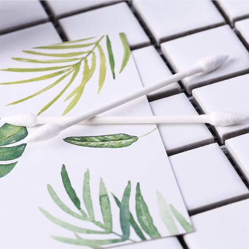 NGQIOHUA Double-Pointed Cotton Swabs 300pcs Precision Makeup & Personal Care
