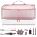 Shark Hair Dryer Travel Case - Double-Layer Storage, Pink