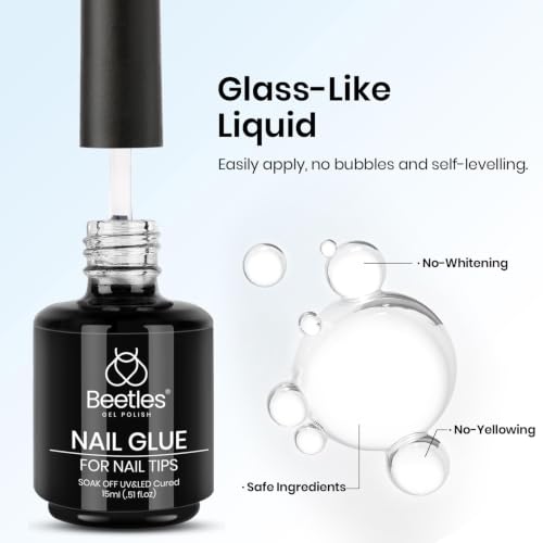 Beetles Gel Polish 9-in-1 Nail Glue Kit - 28 Days Long Lasting