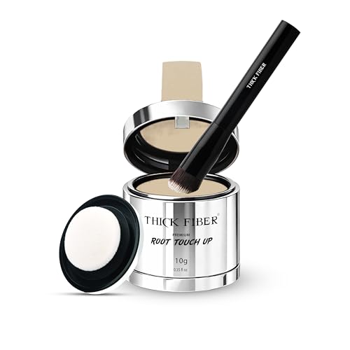 Thick Fiber Root Touch Up Powder - Covers Gray Roots & Thinning Hair