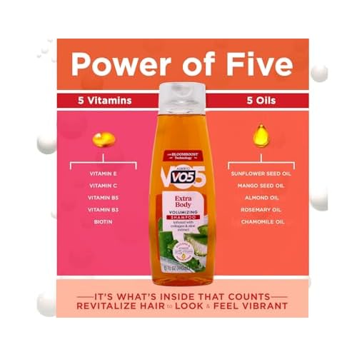 VO5 Extra Body Volumizing Shampoo Unisex 15 oz (Pack of 3)