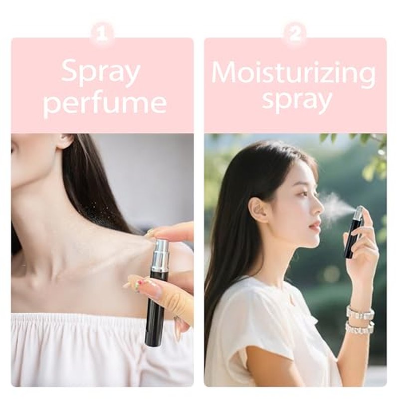 2-Pack 5ml Refillable Perfume Atomizer Bottles Travel Spray