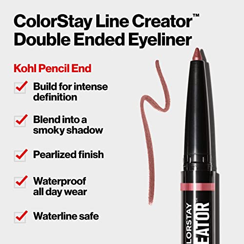 REVLON ColorStay Line Creator Double-Ended Eyeliner & Kohl Pencil