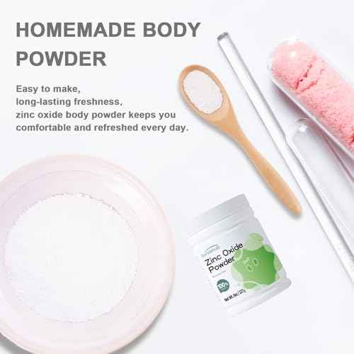 Zinc Oxide Powder, 8OZ 100% Purity, Non-Nano and Uncoated, Cosmetic Grade, Zinc Oxide Powder for DIY Sunscreen