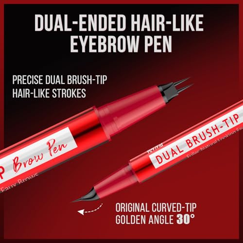 Vevivia Eyebrow Pencil - Dual-Tip Waterproof Dark Brown