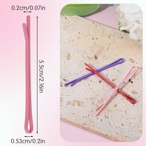 100Pcs Colorful Bobby Pins for Thin Hair - 2.2 Inch