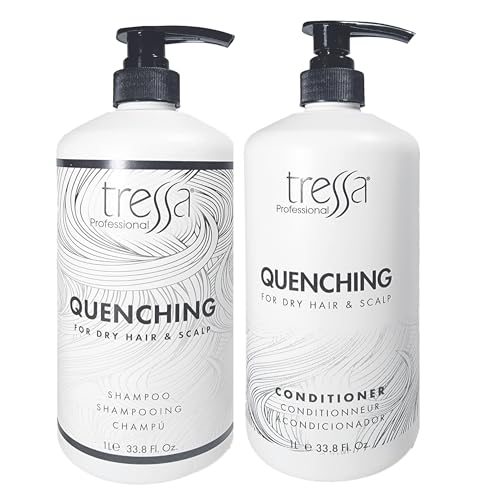 Tressa Professional Quenching Color Safe Formula, Removes Dulling Deposits & Product Build Up, Brightens Dry, Highlighted, Bleached & Dry Hair. For All Hair Type, 33.8 Fl Oz DUO