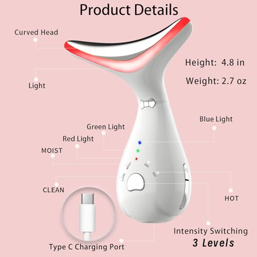 Red Light Therapy Facial Wand | 4-Mode LED Skin Care Device