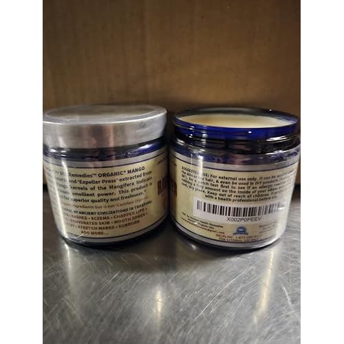 ANCIENT HEALTH REMEDIES Organic Unrefined Raw MANGO BUTTER JAR/BLOCKS