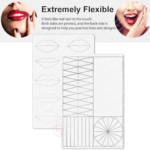 Microblading Practice Skin Pad - 5 Pack Double-Sided Eyebrow