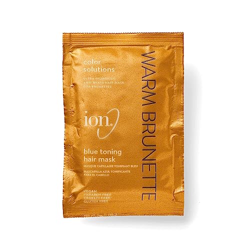 Brunette Blue Toning Hair Mask - Anti-Brass Neutralizer for Brunette Hair 1 Oz