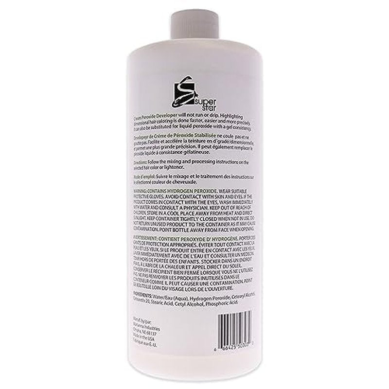 Super Star Cream Peroxide Developer 30V HC 32oz