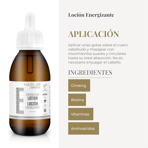 Salerm Hairlab Energizing Lotion Clinically Tested Hair Strengthener, 4.0 Ounce