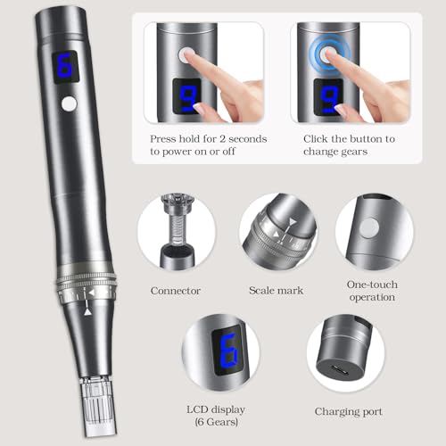 Derma Roller Pen 0.25mm Microneedling Tool for Home Skincare