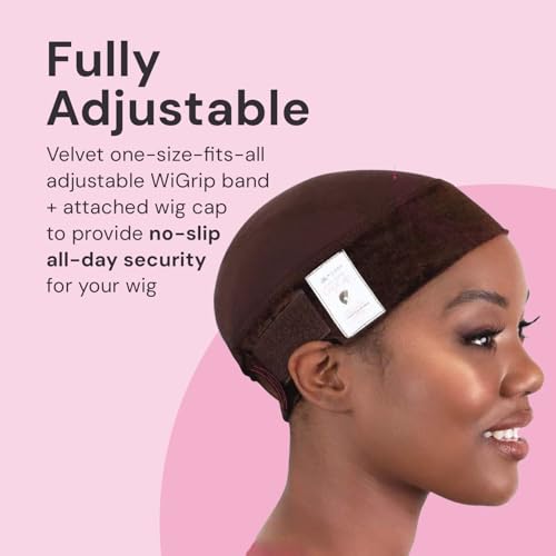 Milano Collection Non-Slip Wig Grip Cap - Adjustable Comfort Band, Brown