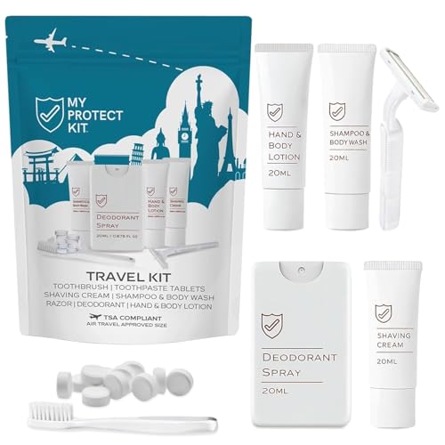 MY PROTECT KIT Travel Essentials Set - 20-Piece Toiletries