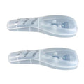 1Pc Clear Portable Travel Men Manual Razor Protector Plastic Box Cover Container Storage Shaver Holder Protector Case Organizer Manual Razor Travel Case Men's Electric Shaver Accessories