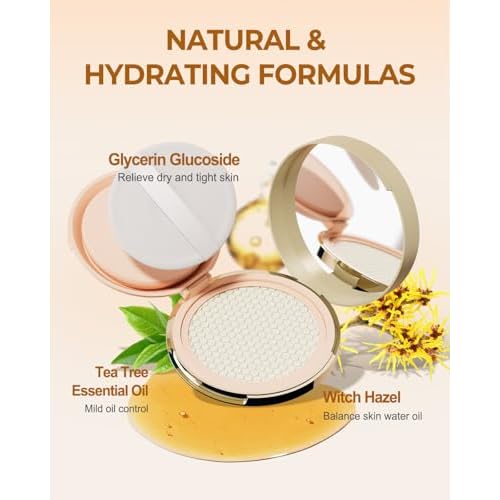Face Oil Blotting Cushion Instead of Oil Blotting Paper Sheets for Oily Skin, Oil Absorbing Liquid Mattifying Cushion, Oil Control with Natural Tea Tree, Absorb Excess Oil for Makeup