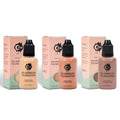OPHIR Air Brush Foundation Set - 3 Deep Shades for Stage & Body Makeup