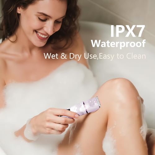 Electric Bikini Trimmer for Women - Waterproof Hair Removal Shaver