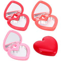 4Pcs Empty Heart Shape Eyeshadow Lipstick Palette Makeup Palette with Mirror Empty Makeup Containers for Young Teens, Girls or Women Valentines Present