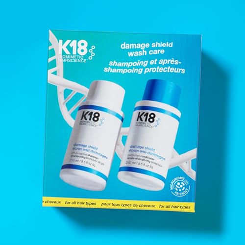 K18 Damage Shield Wash Care Set - Protective Shampoo & Conditioner