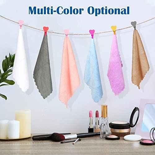 Orighty Makeup Remover Cloths, Cleansing, Reusable, Soft & Washable Coral Fleece Microfiber Washcloths/Towel for Face, Eye, Lips, Pack of 24, 7 x 7 inch