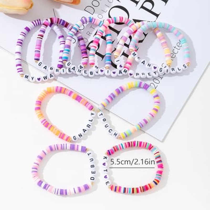 10Pc Korea-Pop Beaded Bracelets Set