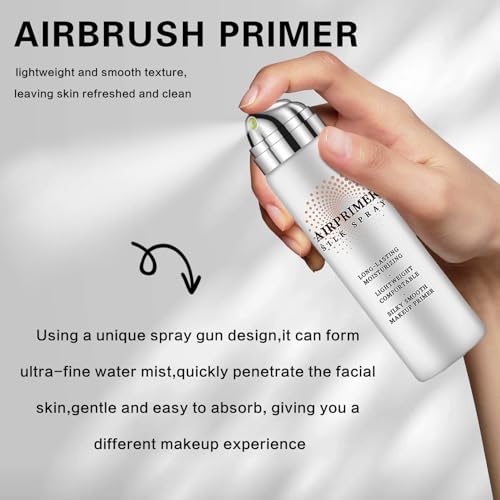 QIUFSSE Airbrush Primer Spray - Hydrating Face Makeup Base