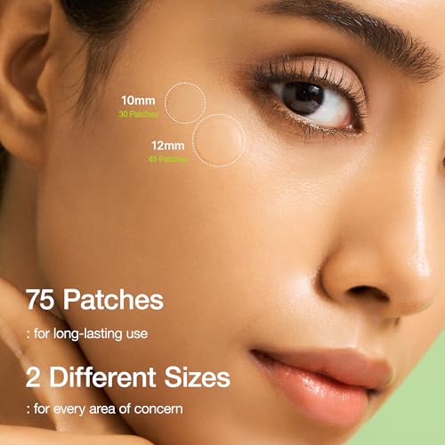 ANUA Ultra-Thin Spot Cover Patch, Invisible Hydrocolloid Acne Patch for Face, Cute Pimple Patches for Sensitive Skin, Korean Skincare, 75 Counts