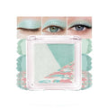 Light Green Baked Eyeshadow Palette - 3 Shade Shimmer