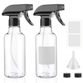 Hethyo 12oz Heavy Duty Spray Bottles - Adjustable Mist & Stream, 2 Pack