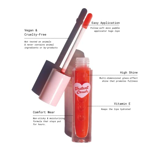 Half Caked Instant Crush Lip Gloss | vegan & cruelty-free, long-lasting, high shine, non-sticky | 3ml (5% TInt)