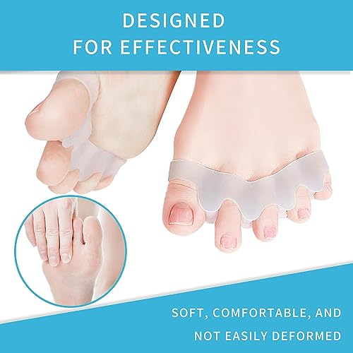 JEVRKAPZ Toe Separators 5 Holes Toe Straightener – Big Toe Align, Bunion Relief