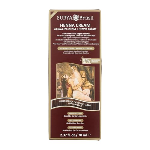 Surya Brasil Henna Cream Light Brown Hair Dye 2.31oz