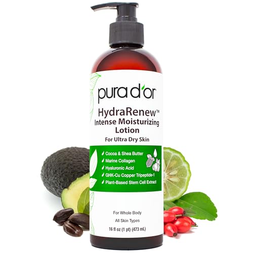 PURA D'OR HydraRenew 16oz Moisturizing Body Lotion for Dry & Sensitive Skin