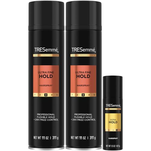 TRESemmé Ultra Fine Hold Hair Spray 2-Pack + Travel Size, Natural 11oz