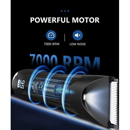 Ball Trimmer Men, Body Hair Trimmer Men, Pubic Hair Trimmer Men, Manscape Trimmer for Men, Ball Shaver, Body Groomer Men, 7000 RPM with USB Recharge Dock Cordless Use, Waterproof