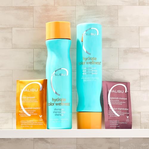 Malibu C Replenish Hair Masque - Ultra Hydrating Deep Conditioner with Avocado Oil - 1 Pack of 1