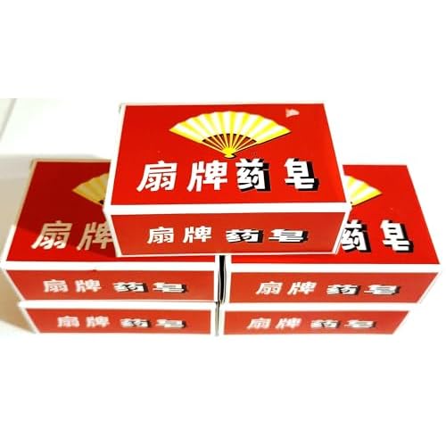 Fan Medicated Soap Chinese Old Fashion Medicated Soap 3.5 oz Each (Pack of 5)