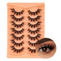 Cat Eye Mink Lashes 18MM Russian D Curl - 7 Pairs