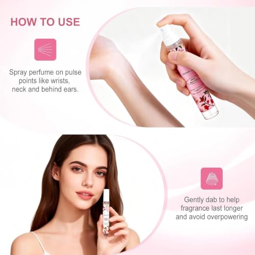 OFUN 5 Pack Mini Perfume Spray Set for Women, Travel Size