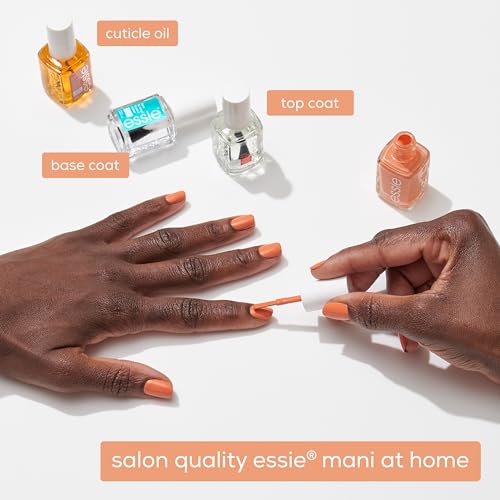 essie salon-quality nail polish, vegan, blue, cream, tu-lips touch, 0.46 fl oz